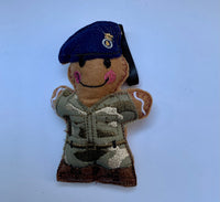 Royal Engineers Regiment Soldier Gingerbread Man Decoration