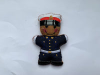 Royal Marine Military Dress Uniform Gingerbread Man Decoration