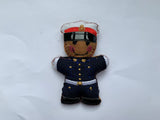 Royal Marine Military Dress Uniform Gingerbread Man Decoration