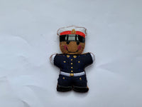 Royal Marine Military Dress Uniform Gingerbread Man Decoration