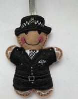 Police Scotland Officer Gingerbread Man Decoration