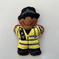 British Transport Police Officers, BTP Gingerbread Ornament.