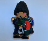 Scottish Piper In Bearskin Gingerbread Man Decoration