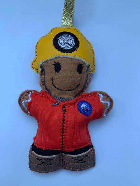 Mountain Rescue Gingerbread Man Decoration