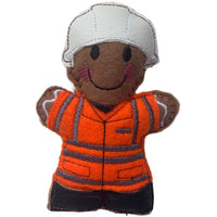 Rail worker Gingerbread man decoration