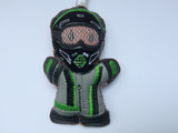 Moto GP Gingerbread Man Decoration