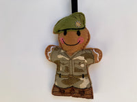 Royal Anglian Regiment Soldier Gingerbread Man Decoration