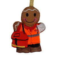 Postman Gingerbread Man Decoration