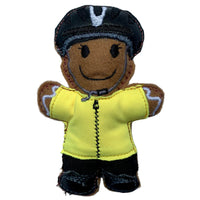 Cyclist Gingerbread Man Decoration