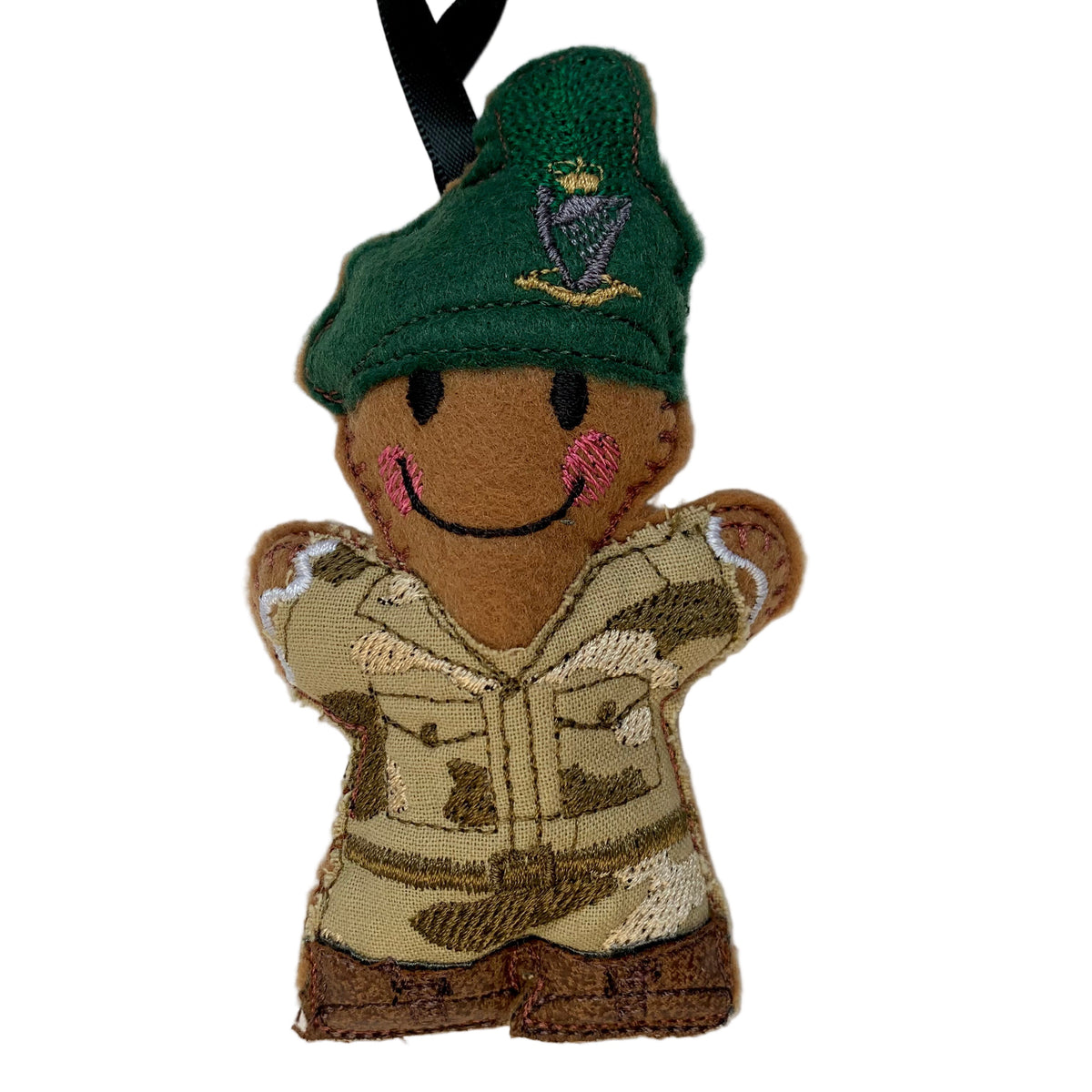 Irish Ranger Gingerbread Man Decoration – Trolley Dollie Designs
