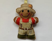 Woman Gardener Gingerbread Man Decoration