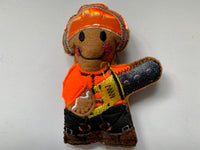 Tree Surgeon In Safety Workwear Gingerbread Man Decoration