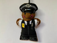 London Metropolitan Police Officer Gingerbread Man Decoration