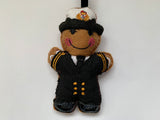 Naval Officer Dress Uniform Gingerbread Man Decoration