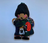 Scottish Piper In Bearskin Gingerbread Man Decoration