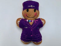 Flight attendant Christmas decoration 