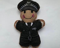 Police Scotland Officer Gingerbread Man Decoration