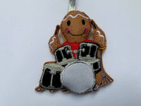 Drummer Gingerbread Man Decoration