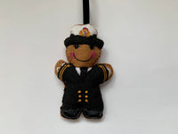 Naval Officer Dress Uniform Gingerbread Man Decoration