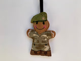 Royal Anglian Regiment Soldier Gingerbread Man Decoration