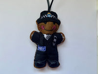 Heddlu Police Welsh Police Officer Gingerbread Man Decoration