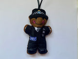 Heddlu Police Welsh Police Officer Gingerbread Man Decoration