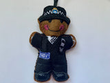 Heddlu Police Welsh Police Officer Gingerbread Man Decoration