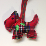 Red Scottie Dog Tree Ornament.