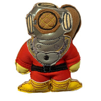 Deep Sea Diver Gingerbread Man Decoration in Vintage Diving suit.