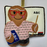 Female Teacher Gingerbread Decoration