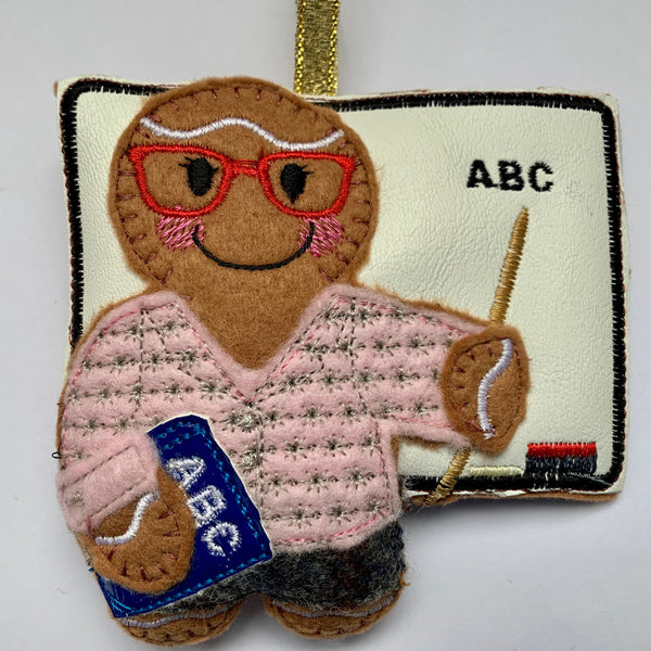 Female Teacher Gingerbread Decoration