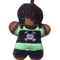 Goth Boy Gingerbread Man Decoration