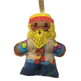 Hippie Gingerbread Man Decoration