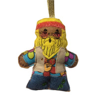Hippie Gingerbread Man Decoration