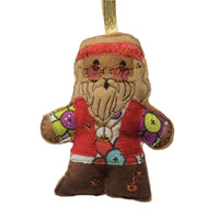 Hippie Gingerbread Man Decoration (red)