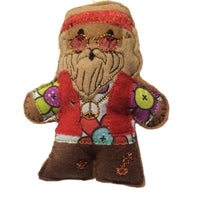 Hippie Gingerbread Man Decoration (red)