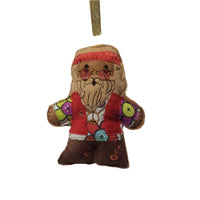 Hippie Gingerbread Man Decoration (red)