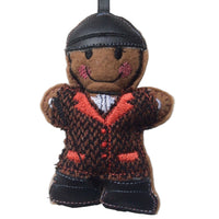 Horse riding gingerbread decoration.