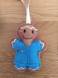 Nurse Gingerbread Man Decoration