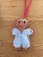 Nurse Gingerbread Man Decoration