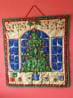 Christmas Tree Design, Reusable Fabric, Pocket Advent Calendar