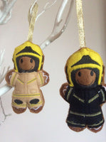 Firefighter Gingerbread Man Decoration