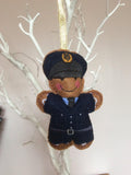 RAF Dress Uniform Gingerbread Man Decoration