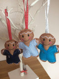 Nurse Gingerbread Man Decoration