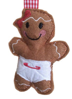 Personalised Baby Girl Gingerbread Decoration