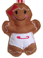Personalised Baby Girl Gingerbread Decoration