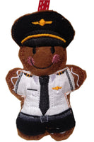 Pilot (Shirt) Gingerbread Man Decoration