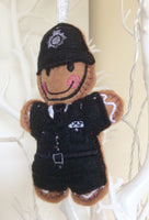 Policeman Gingerbread Man Decoration