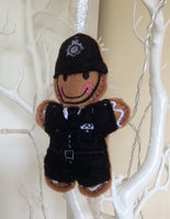 Policeman Gingerbread Man Decoration