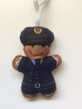 RAF Dress Uniform Gingerbread Man Decoration